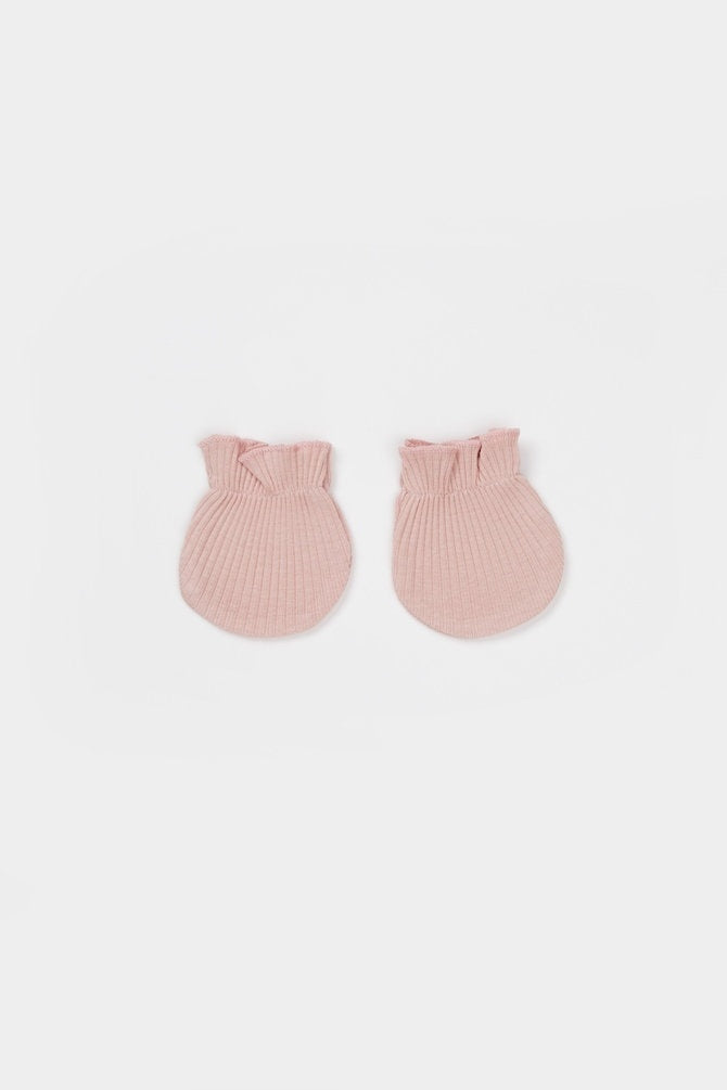 Cutie 4 piese pentru nou nascut - 100% bumbac organic - Verde pal, BabyCosy